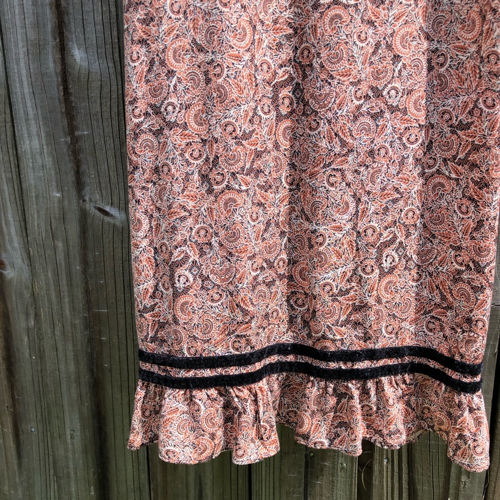 🛍️LC LAUREN CONRAD Print MIDI Dress XS - Picture 3 of 6